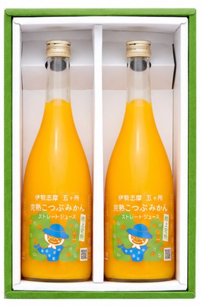 画像1: 伊勢志摩みかん完熟こつぶストレートジュース720ml 2本セット (1)